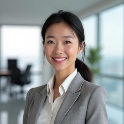 Portrait of Sarah Chen, Project Manager